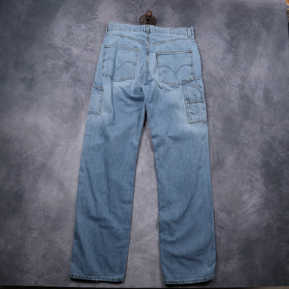 Early 2000s Light Wash Levi's Carpenter Loose Straight Jeans 5266