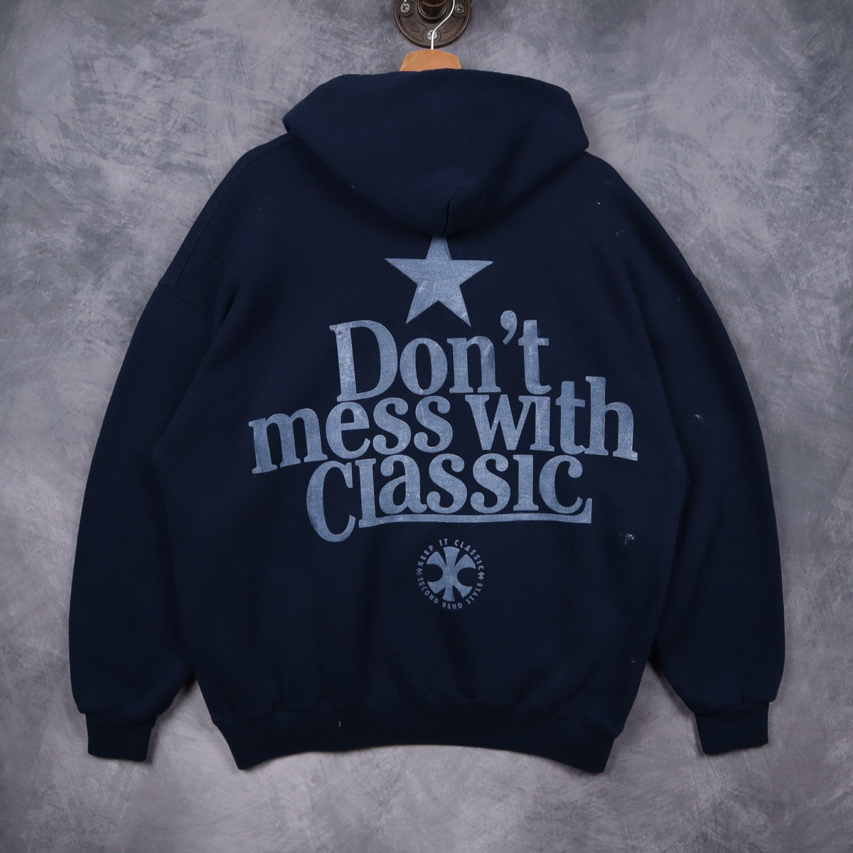90s Navy Blue Texas Longhorns Hoodie 5673
