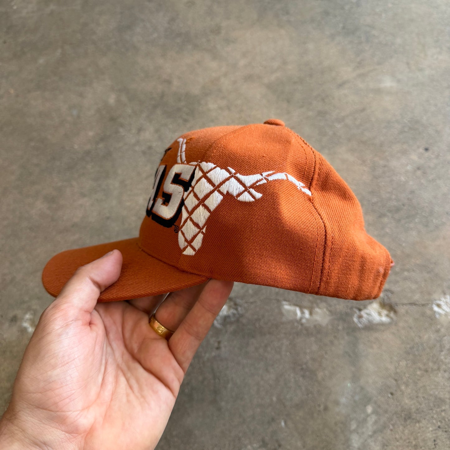 90s Orange University of Texas Sports Specialties Snapback Hat 5768