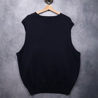 90s Navy Blue Polo Ralph Lauren Knit Sweater Vest 4714