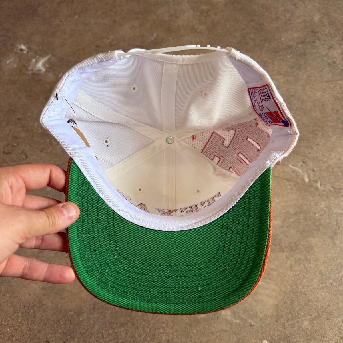 90s White Texas Longhorns Sports Specialties Snapback Hat 5774