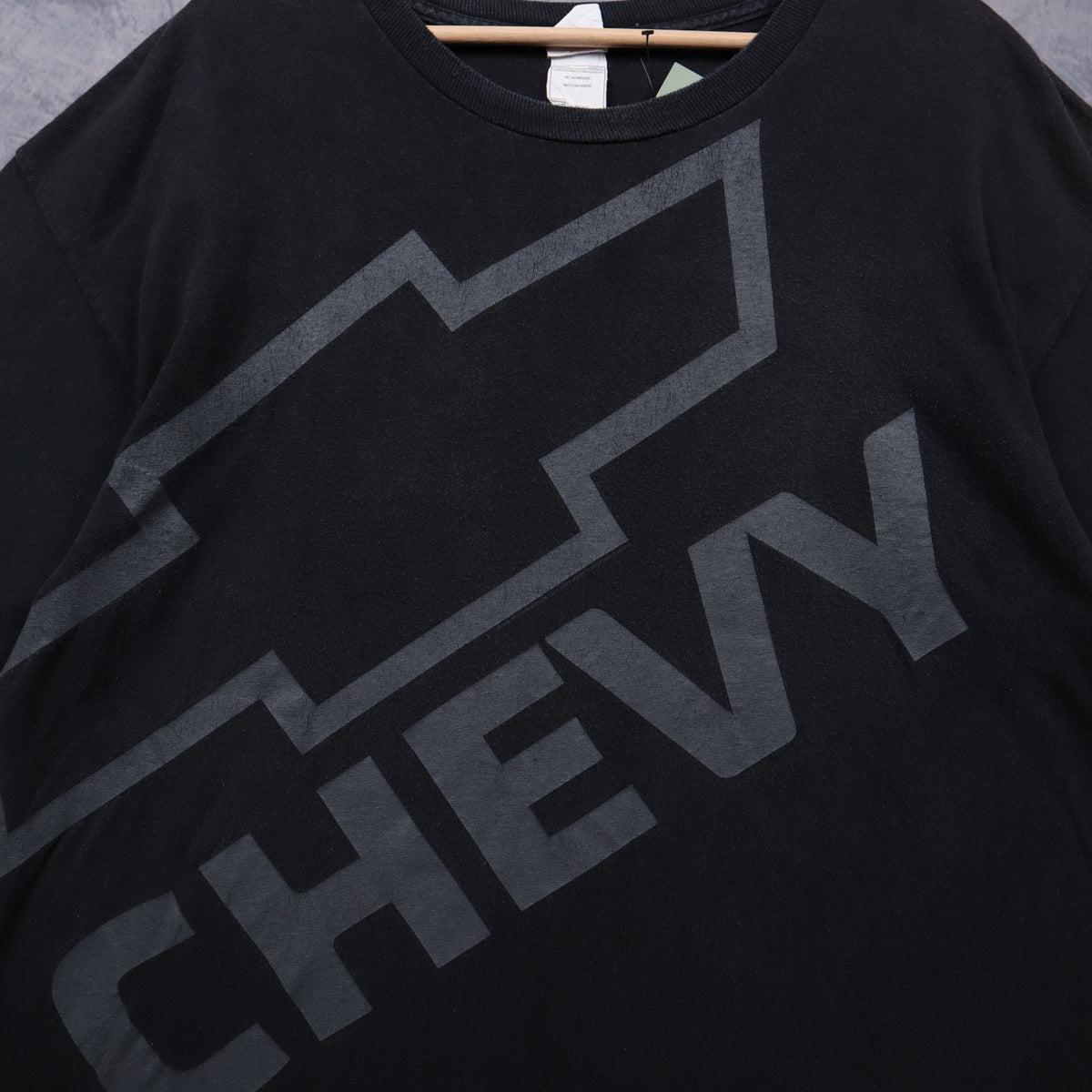 00s Black Chevy Big Logo Shirt 7248