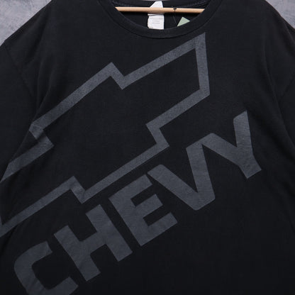 00s Black Chevy Big Logo Shirt 7248