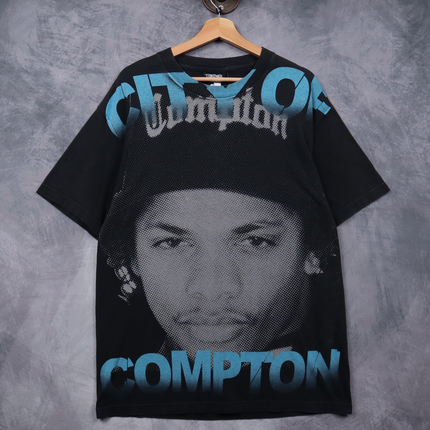 2006 Black Eazy-E City Of Compton All Over Print Shirt 4958