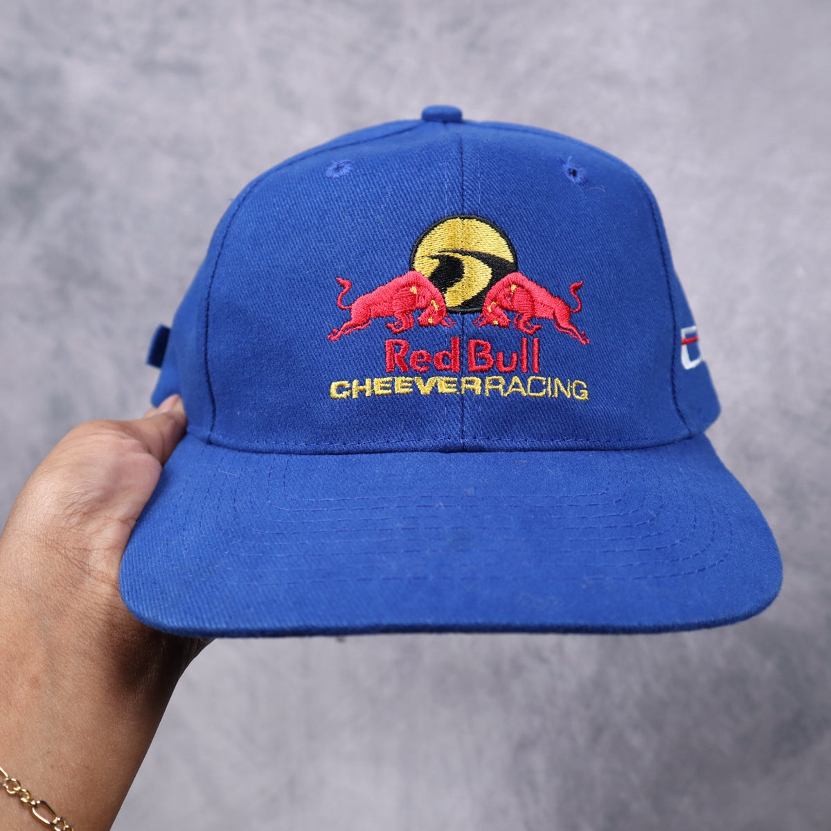 90s Blue Red Bull Cheever Racing Hat 7347