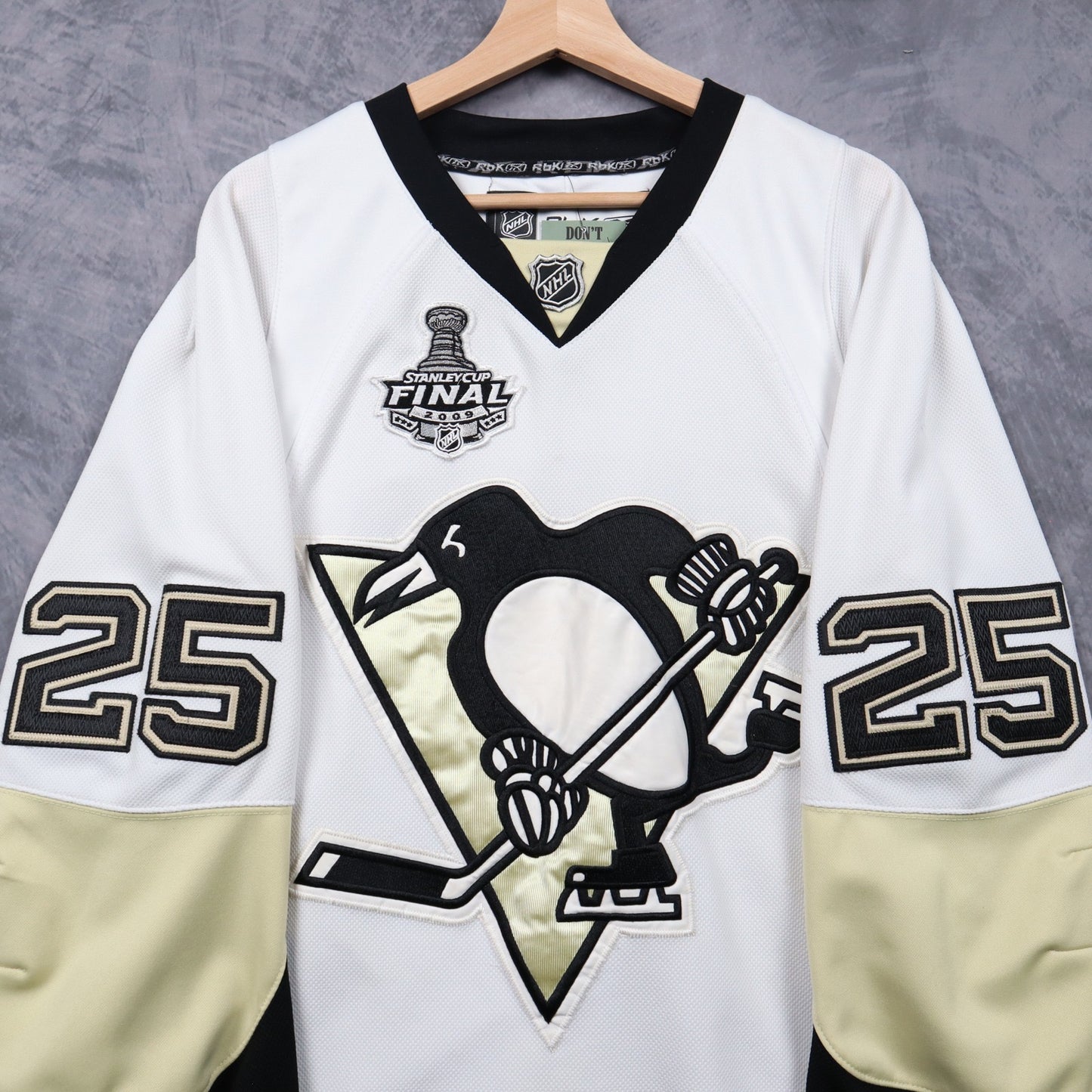 2009 White Pittsburgh Penguins Stanley Cup Final Talbot #25 Hockey Jersey 4872