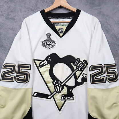 2009 White Pittsburgh Penguins Stanley Cup Final Talbot #25 Hockey Jersey 4872