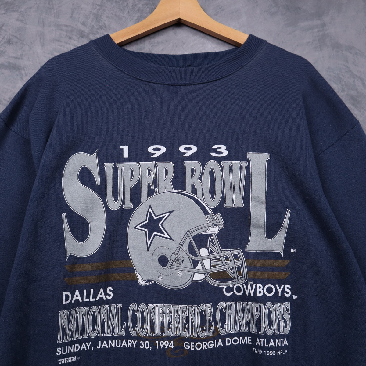 1993 Navy Blue Dallas Cowboys Super Bowl Crewneck Sweatshirt 6609