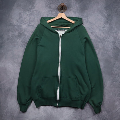 90s Green Jon Lauren Thermal Lined Zip Up Hoodie 5110