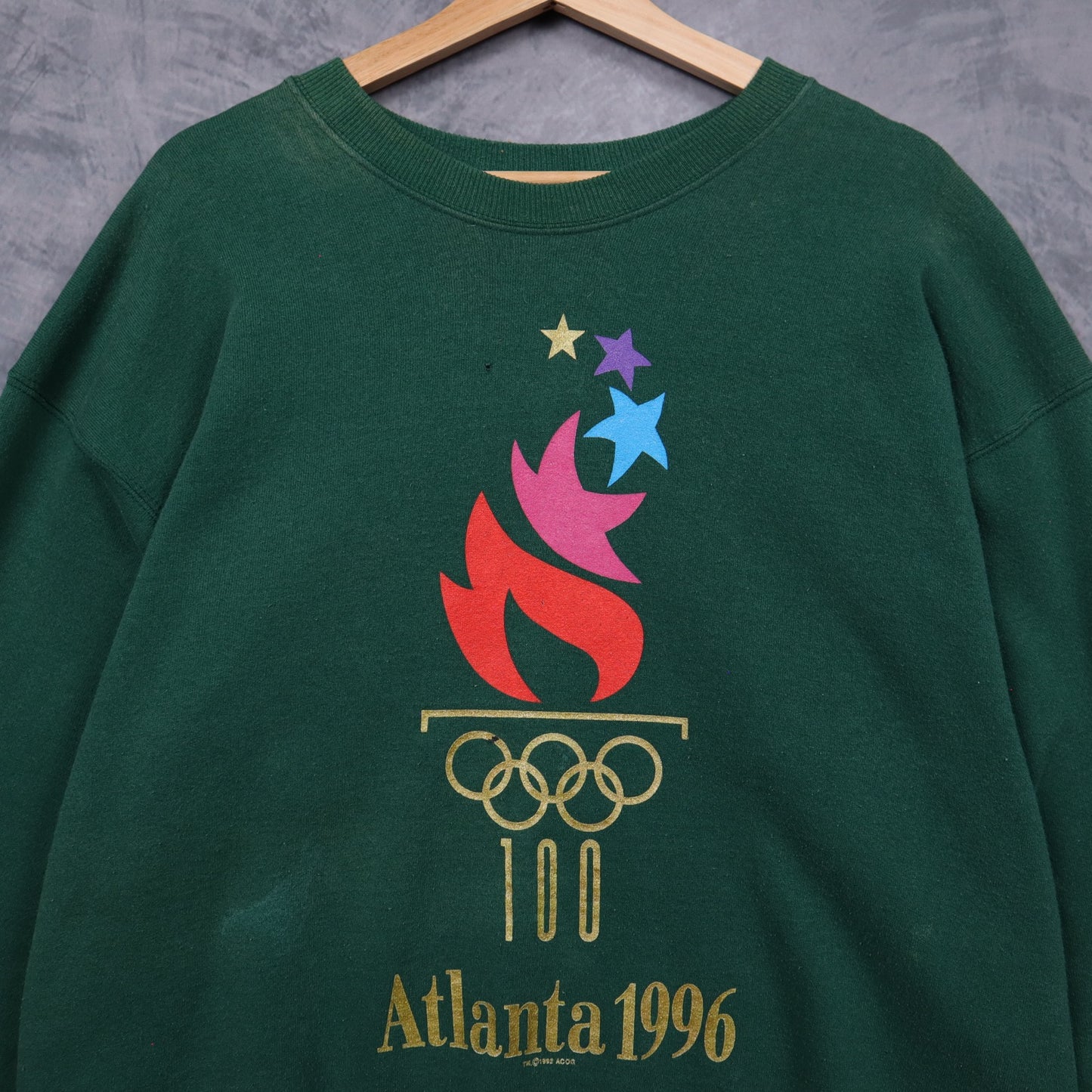 1996 Green Atlanta Olympics Crewneck 5153