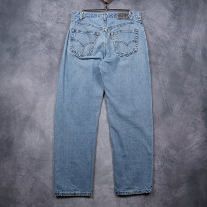 90s Light Wash Levi's Silvertab Straight + Relaxed Jeans 5055