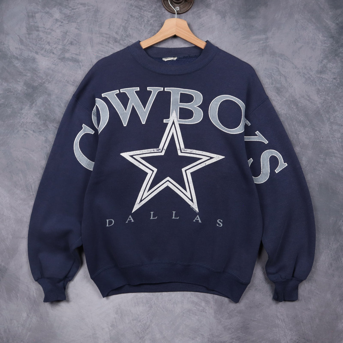 90s Navy Blue Dallas Cowboys Crewneck Sweatshirt 6615
