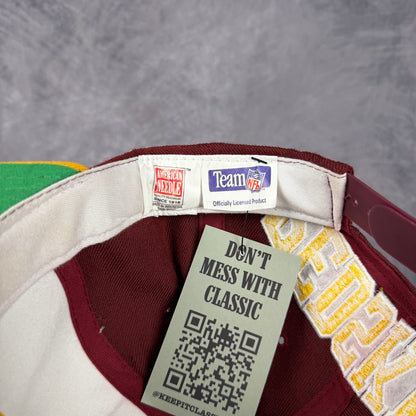 90s Red Washington Redskins Snapback Hat 6809