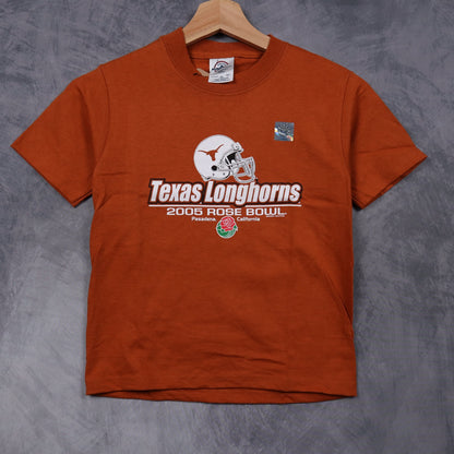 2005 Burnt Orange Texas Longhorns Rose Bowl Shirt 5950