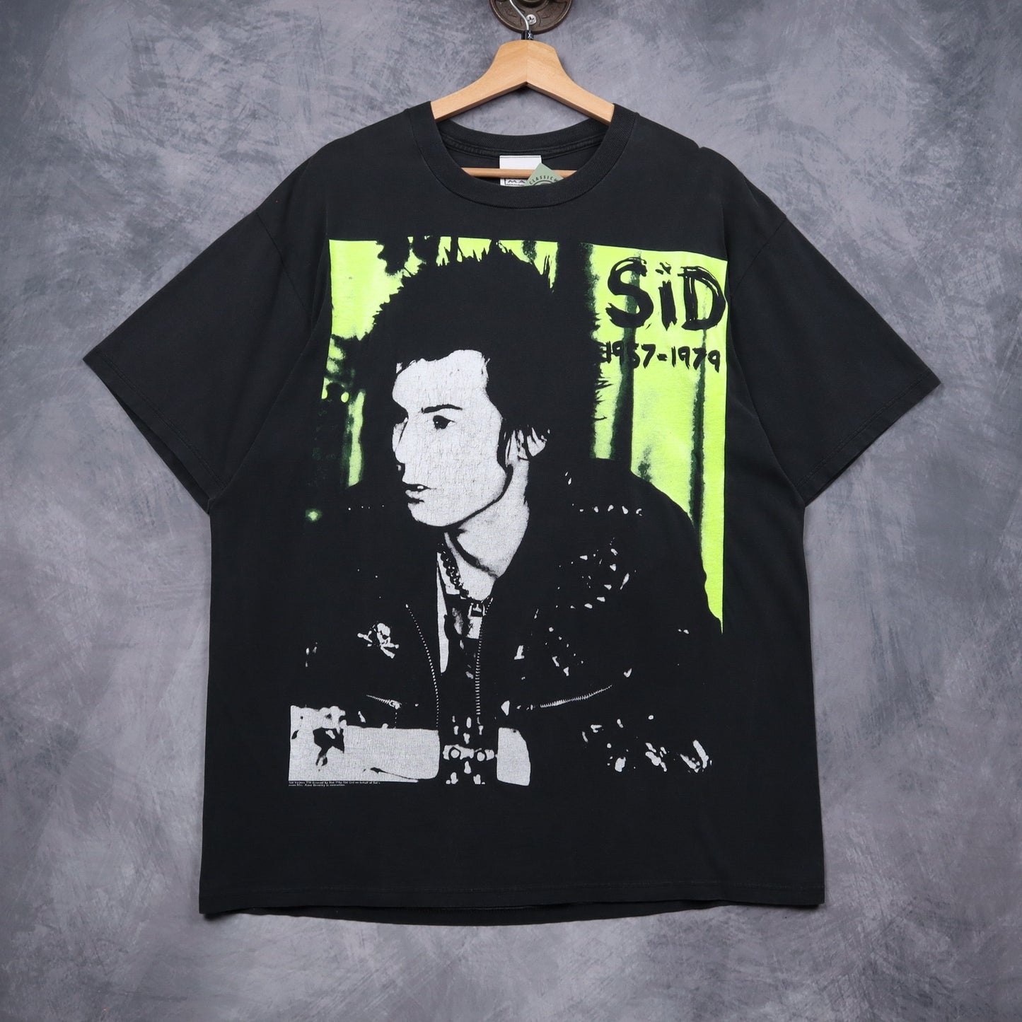 90s Black Sid Vicious Memorial Shirt 5119