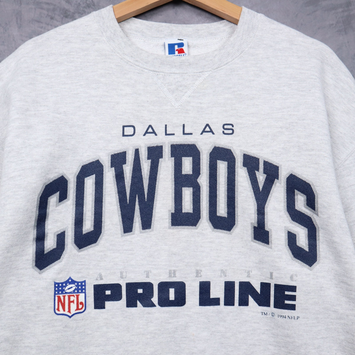 1994 Grey Dallas Cowboys NFL Pro Line Crewneck Sweatshirt 6718