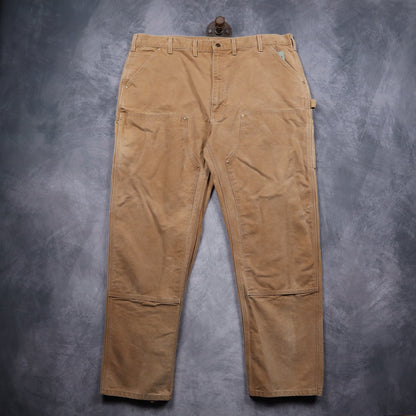 00s Tan Brown Carhartt Double Knee Carpenter Pants 5011