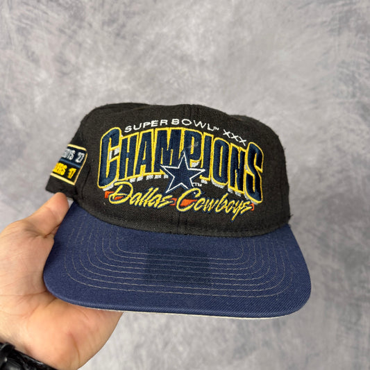 1996 Black Dallas Cowboys Super Bowl XXX Champions Snapback Hat 6885