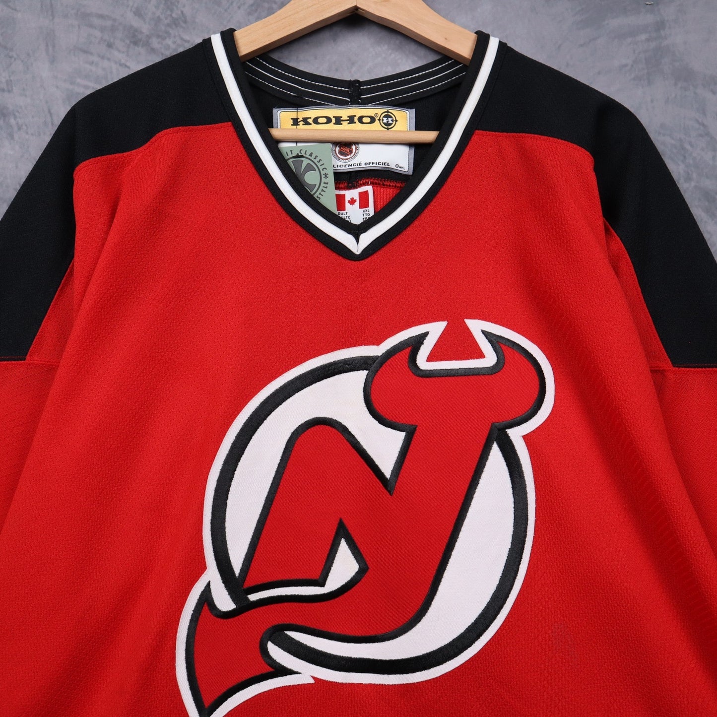 90s Red New Jersey Devils KOHO NHL Hockey Jersey 4870