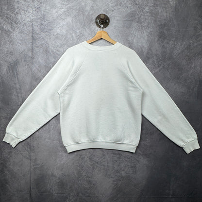 90s White Porsche Crewneck Sweatshirt 4008