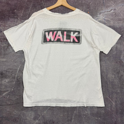 90s White Tenex Walkers Club Graphic Shirt XL 0885