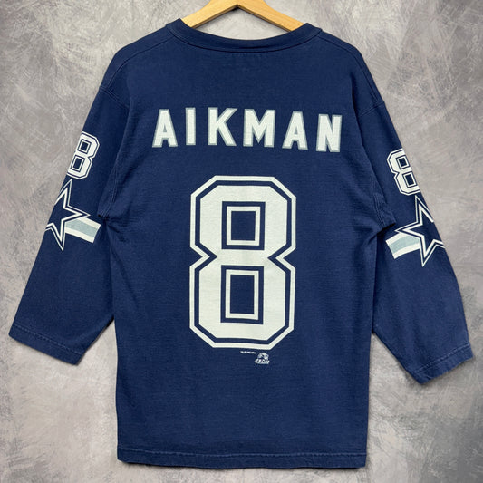 1997 Blue Dallas Cowboys Troy Aikman Jersey Shirt 4147