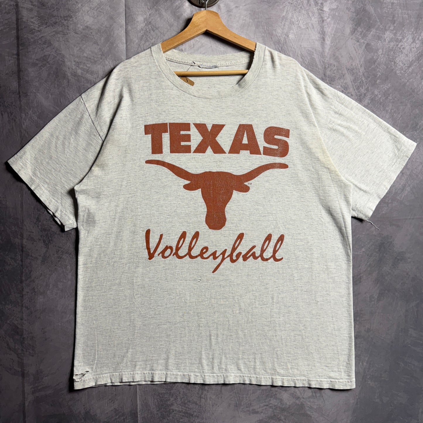 90s Grey Texas Longhorns Reebok Volleyball Shirt 4536