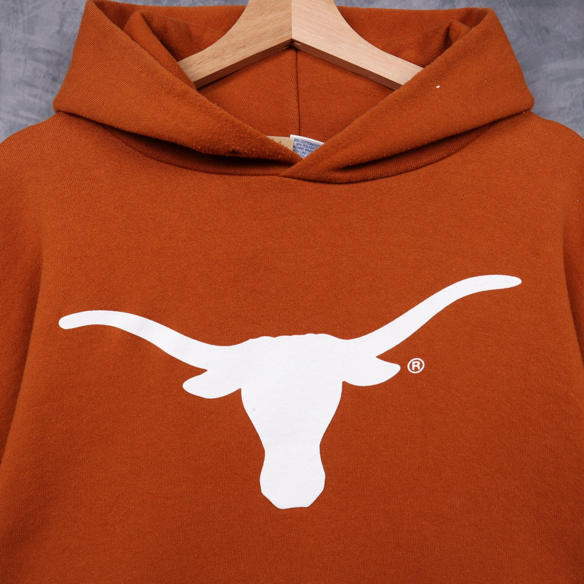 00s Burnt Orange Texas Longhorns Russell Athletic Hoodie 5633