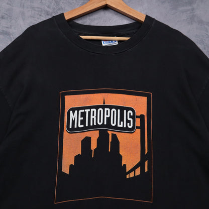 90s Black Metropolis Band Shirt 4962