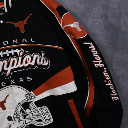 00s Black Texas Longhorns 4 Time National Champions Jacket 5936
