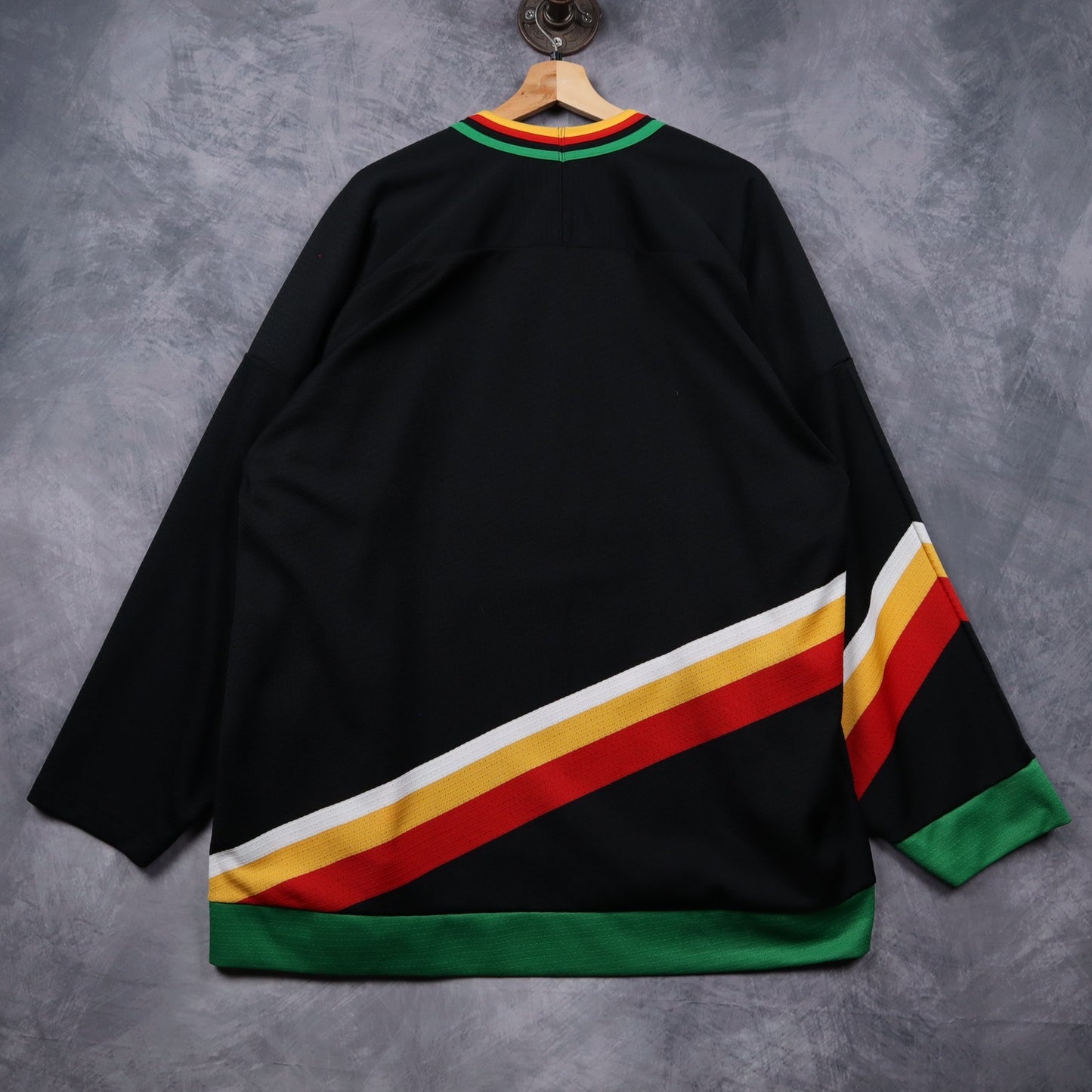 90s Black San Antonio Dragons Hockey Jersey 4831