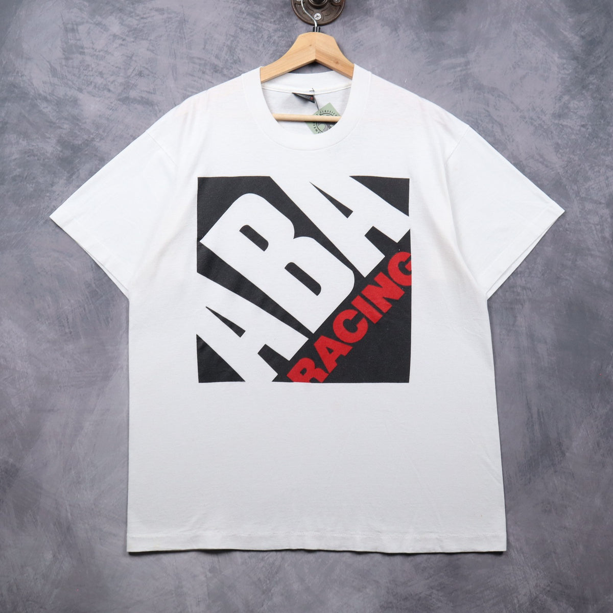 90s White ABA Racing Shirt 7260