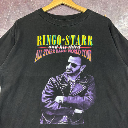 1995 Black Ringo Starr And His Third All Starr Band World Tour Graphic Shirt L 2960