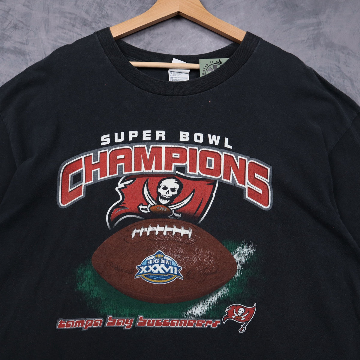 2003 Black Tampa Bay Buccaneers Super Bowl Champions Shirt 6769
