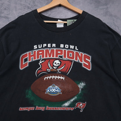 2003 Black Tampa Bay Buccaneers Super Bowl Champions Shirt 6769