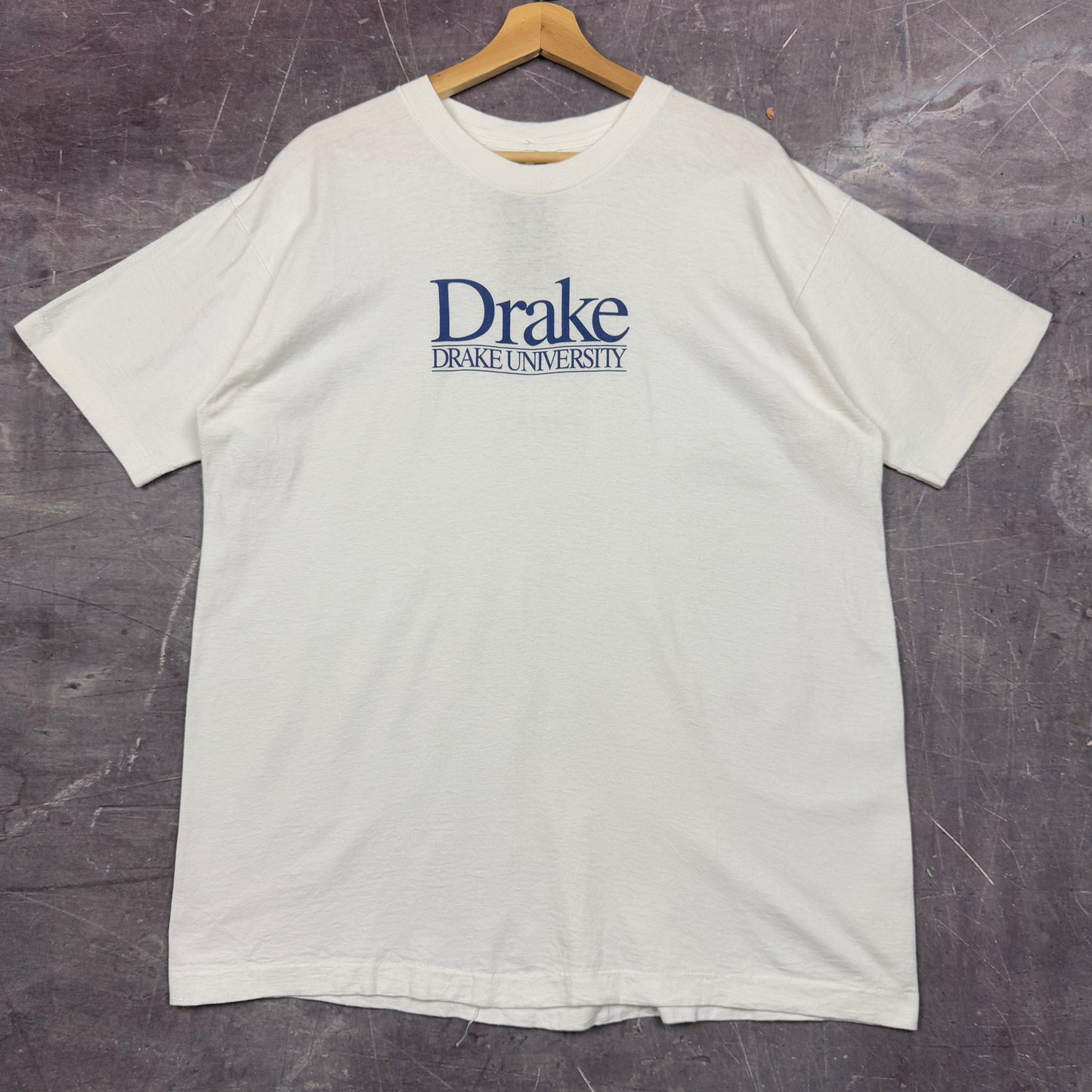 90s White Drake University The Start Of Something Big Graphic Shirt XL 0958