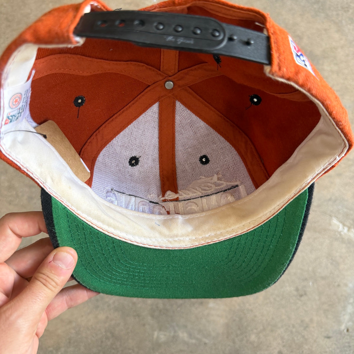 90s Burnt Orange Texas Longhorns Snapback Hat 5800