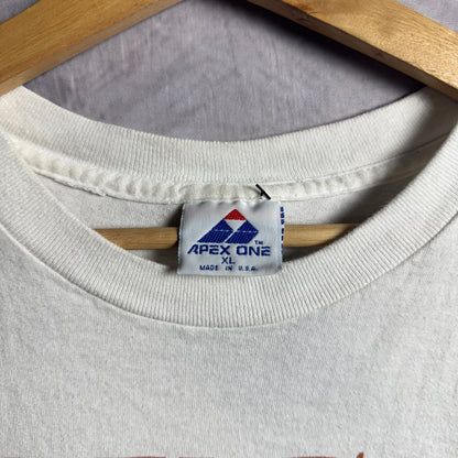 1993 White Texas Longhorns Danger Apex Shirt 4578
