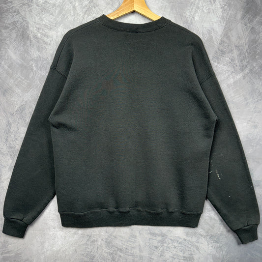1993 Black Carolina Panthers Crewneck Sweatshirt 4098