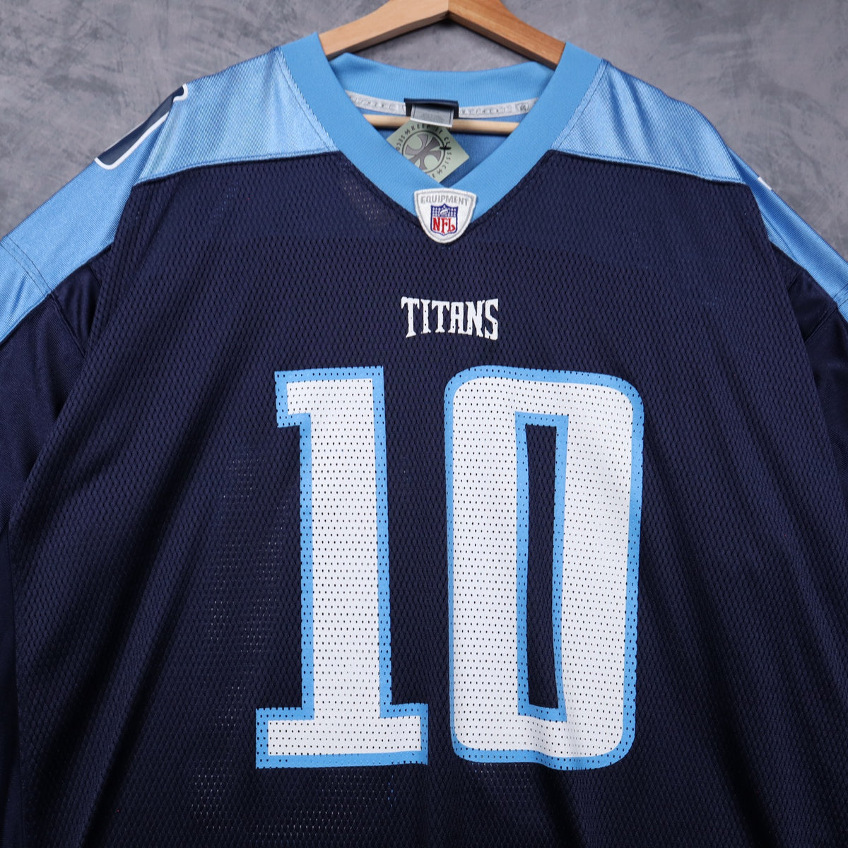 00s Navy Blue Tennessee Titans Vince Young #10 Reebok Jersey 6573