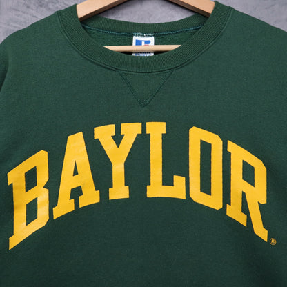 90s Green Baylor Russell Athletic Crewneck Sweatshirt 5539