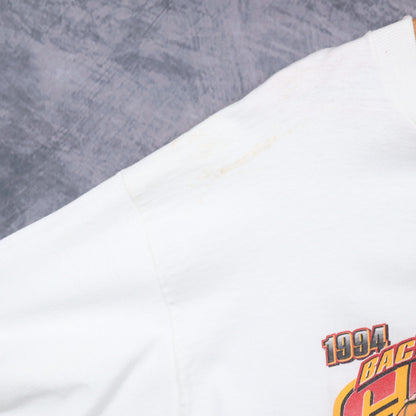 1995 White Houston Rockets Back To Back Champs Caricature Shirt 4921