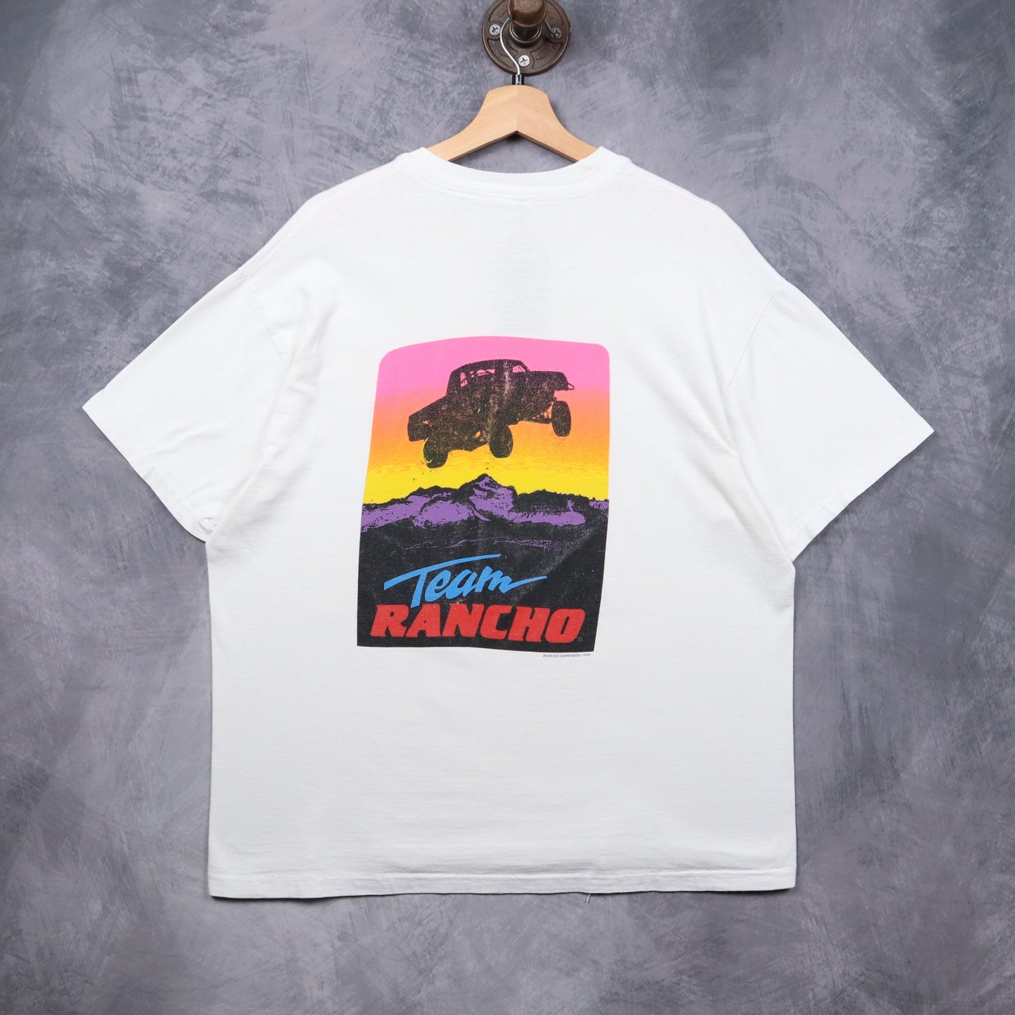 1990 White Team Rancho Baja Racing Suspension Shirt 5529