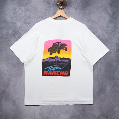 1990 White Team Rancho Baja Racing Suspension Shirt 5529