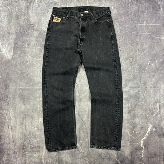 2001 Faded Black Levi's 501 Jeans 34x31 AI63