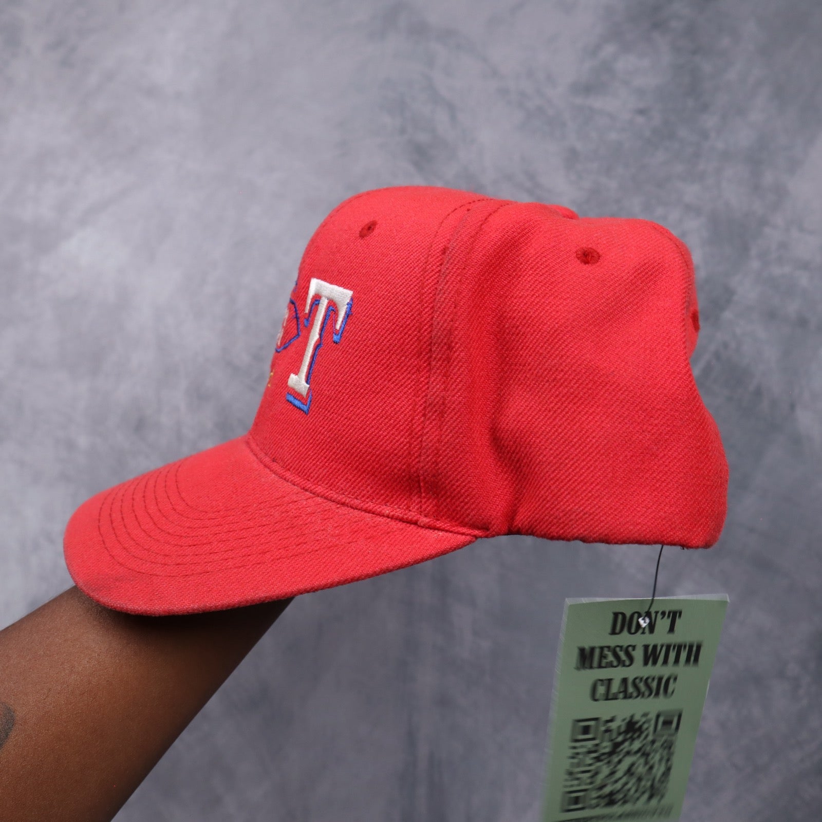 1996 Red Texas Rangers AL Western Division Champs Snapback Hat 5566