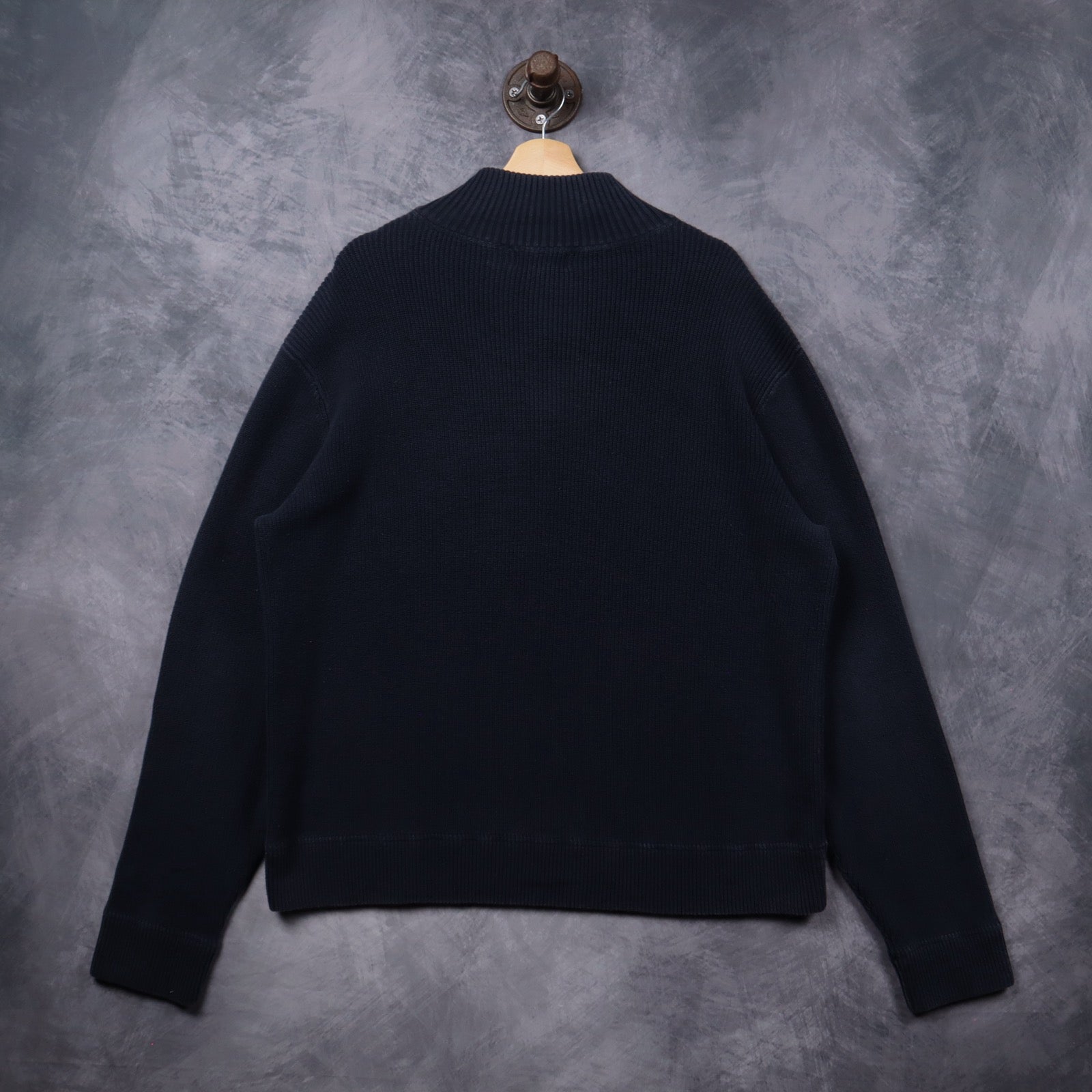 Early 2000s Navy Polo Jeans Company Quarter Zip Sweater 5403