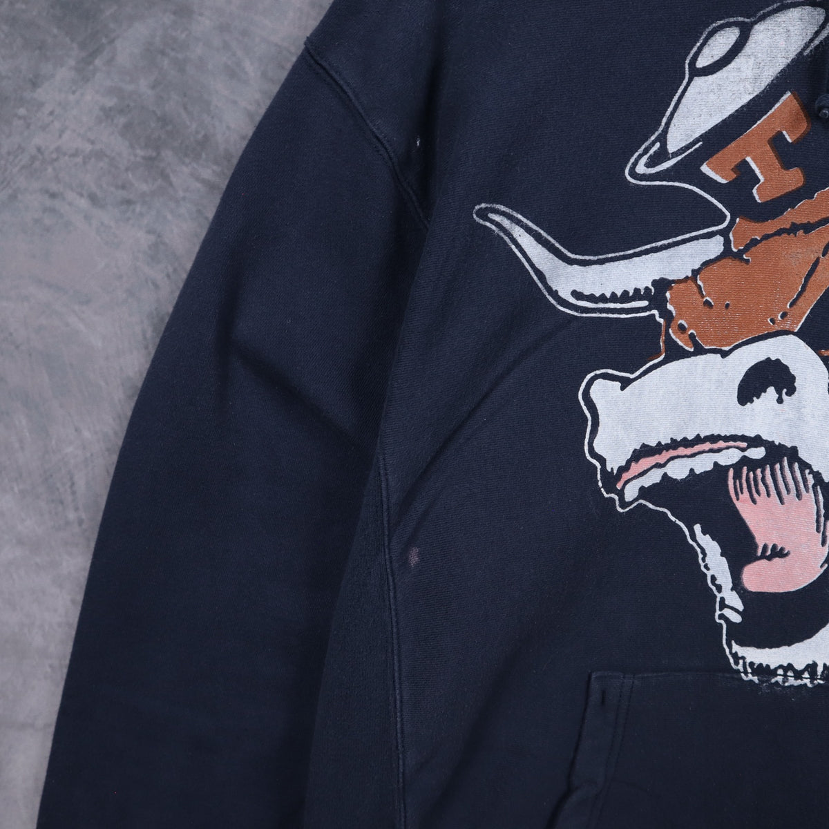90s Navy Blue Texas Longhorns Hoodie 5671