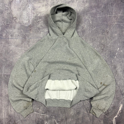 90s Light Gray Russell Athletic Blank Essential Painter Hoodie Boxy XL AG16