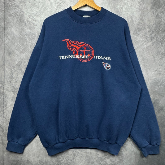 90s Blue Tennessee Titans Crewneck Sweatshirt 4267